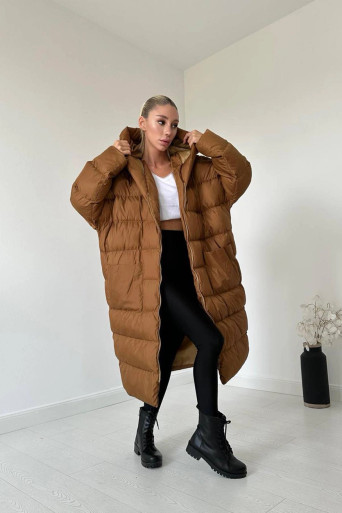 Longline Padded Oversized Puffer Coat Outlet (Oversized