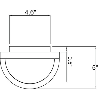 Nevis LED Bulkhead (20011LEDDMG-SAT/RFR)