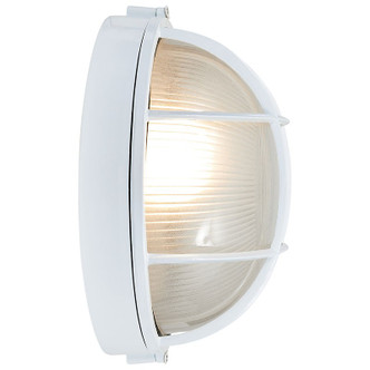 Nauticus Round Dual Mount One Light Bulkhead (20294-WH/FST)