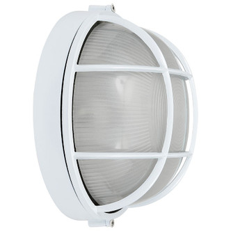Nauticus Round Dual Mount One Light Bulkhead (20294-WH/FST)