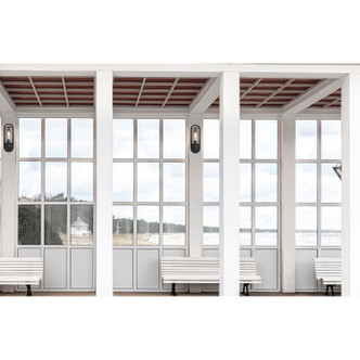 Magnolia One Light Outdoor Wall Mount (20320MG-BL/CLR)
