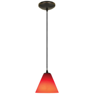 Martini One Light Pendant (28004-1C-ORB/RED)