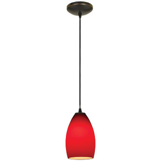 Champagne One Light Pendant (28012-1C-ORB/RED)