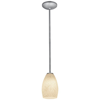 Champagne One Light Pendant (28012-1R-BS/WHST)