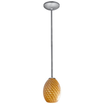 Brandy FireBird One Light Pendant (28023-1R-BS/AMBFB)