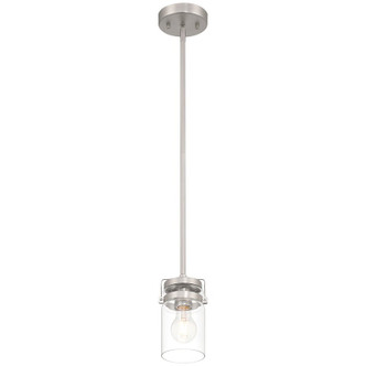Shelby One Light Pendant (63080-BS/CLR)