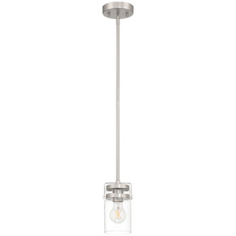 Shelby One Light Pendant (63080-BS/CLR)