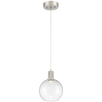 Access - 63142LEDD-BS/CLR - LED Pendant - Port Nine Burgundy - Brushed Steel