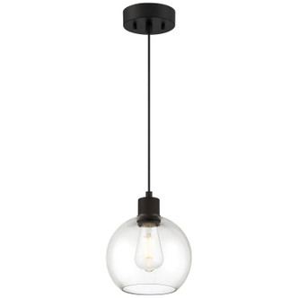 Access - 63142LEDDLP-MBL/CLR - LED Pendant - Port Nine Burgundy - Matte Black