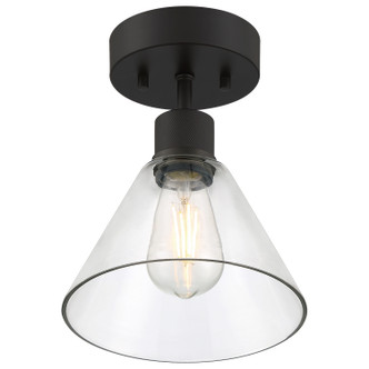 Port Nine Martini LED Semi Flush Mount (63146LEDDLP-MBL/CLR)