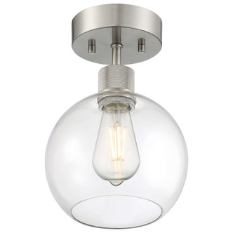 Port Nine Burgundy LED Semi Flush Mount (63148LEDDLP-BS/CLR)