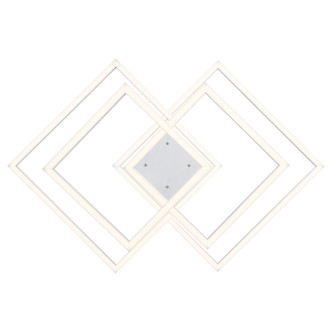 Squared LED Pendant (63968LEDD-WH/ACR)