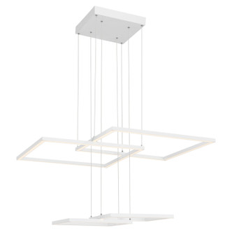 Squared LED Pendant (63968LEDD-WH/ACR)