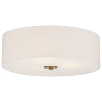 Access - 64063LEDDLP-ABB/WH - LED Flush Mount - Mid Town - Antique Brushed Brass