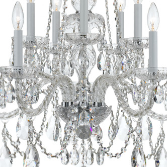 Traditional Crystal Ten Light Chandelier (1130-CH-CL-MWP)