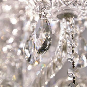 Traditional Crystal Ten Light Chandelier (1130-CH-CL-SAQ)