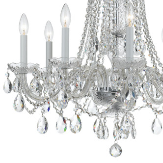 Traditional Crystal Eight Light Chandelier (1138-CH-CL-SAQ)