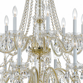 Traditional Crystal 16 Light Chandelier (1139-PB-CL-MWP)