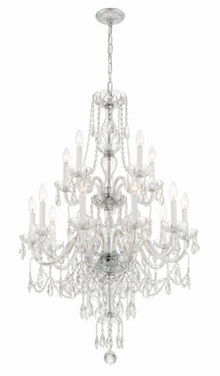 Traditional Crystal 15 Light Chandelier (1155-CH-CL-MWP)
