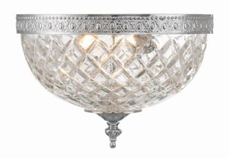 Crystorama - 117-10-CH - Two Light Flush Mount - Radley - Polished Chrome