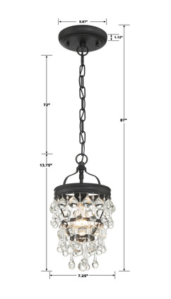 Calypso One Light Mini Chandelier (131-MK)