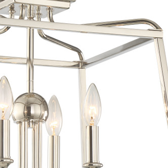 Sylvan Four Light Semi Flush Mount (2243-PN_NOSHADE)