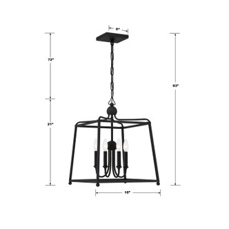 Sylvan Four Light Chandelier (2245-BF_NOSHADE)