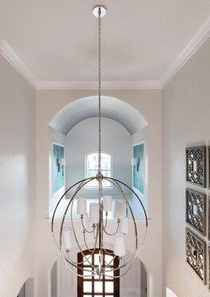 Sylvan Eight Light Chandelier (2246-PN)