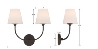 Sylvan Two Light Wall Sconce (2442-OP-BF)