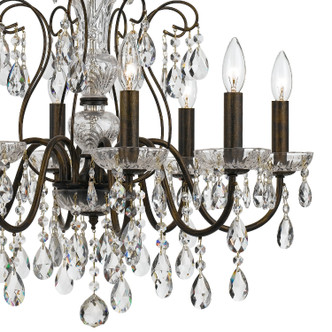 Butler Eight Light Chandelier (3028-EB-CL-SAQ)
