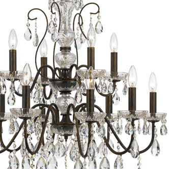 Butler 12 Light Chandelier (3029-EB-CL-SAQ)