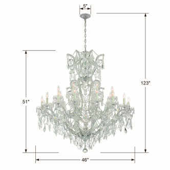 Maria Theresa 25 Light Chandelier (4424-CH-CL-MWP)