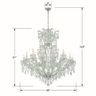 Maria Theresa 25 Light Chandelier (4424-CH-CL-S)