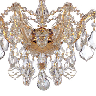 Maria Theresa Three Light Semi Flush Mount (4430-GD-CL-MWP)