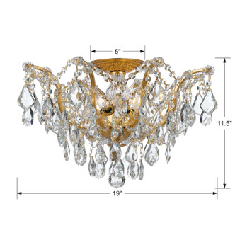 Filmore Five Light Flush Mount (4457-GA-CL-MWP)
