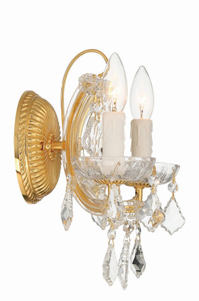 Maria Theresa Two Light Wall Sconce (4472-GD-CL-MWP)