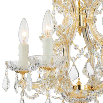 Maria Theresa Four Light Mini Chandelier (4474-GD-CL-MWP)