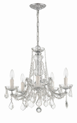 Maria Theresa Five Light Mini Chandelier (4476-CH-CL-MWP)