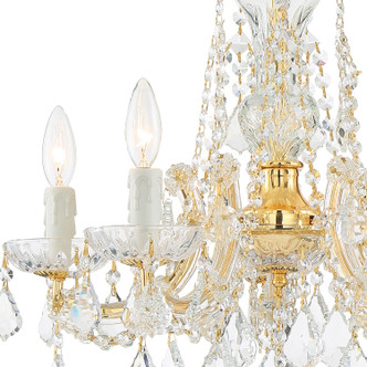 Maria Theresa Five Light Chandelier (4476-GD-CL-SAQ)
