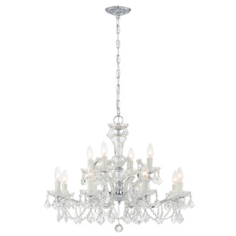 Maria Theresa 12 Light Chandelier (4479-CH-CL-SAQ)