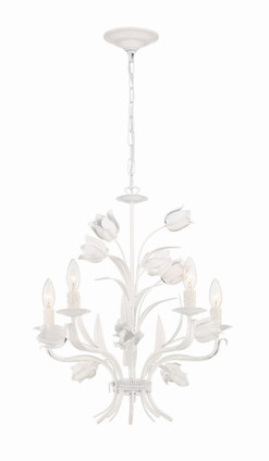 Crystorama - 4815-WW - Five Light Chandelier - Southport - Wet White