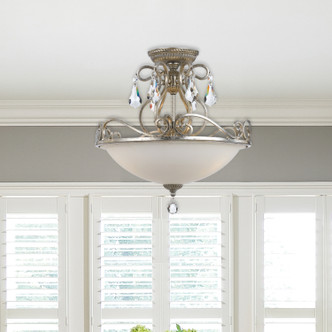 Ashton Three Light Semi Flush Mount (5010-OS-CL-S)