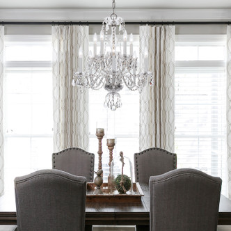 Traditional Crystal Ten Light Chandelier (5080-CH-CL-MWP)