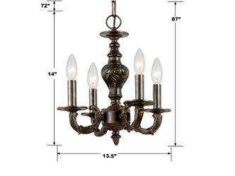 Paris Market Four Light Mini Chandelier (5124-VB)