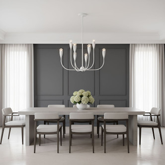 Maya Eight Light Chandelier (GLC1218MWT)