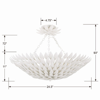 Broche Six Light Semi Flush Mount (517-MT_CEILING)