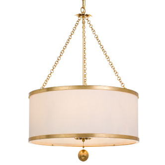 Broche Six Light Chandelier (518-GA)