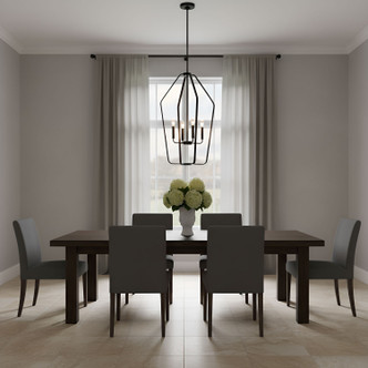 Kennan Four Light Chandelier (GLC1274MBK)