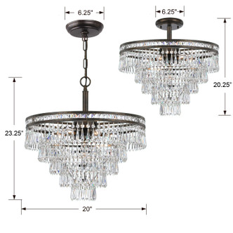 Mercer Seven Light Semi Flush Mount (5264-EB-CL-MWP_CEILING)