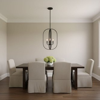 Loretto Four Light Chandelier (GLC1304MBK)